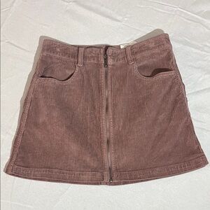 American Eagle Outfitters Mauve Corduroy Mini Skirt